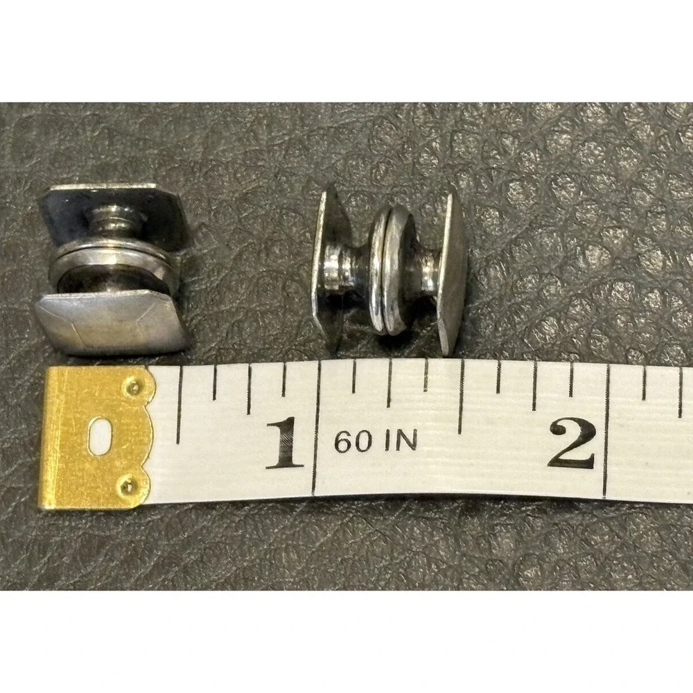 Vintage B&W Co Kum-A-Part Art Deco Sterling Silver Top Snap Cufflinks Pat 1923